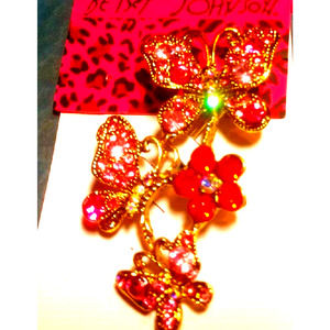 Betsey Johnson Butterfly Brooch